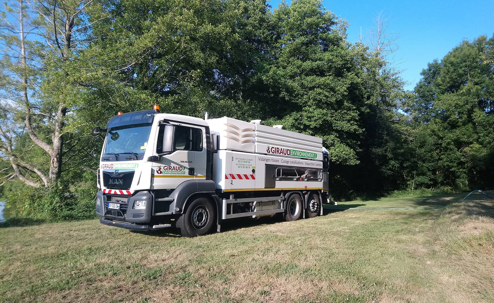 Réalisations de Giraud Environnement entreprise de curage à Saint-Maurice-le-Girard