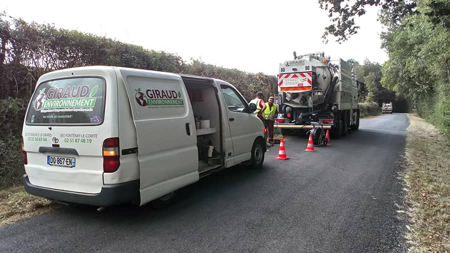 Réalisations de Giraud Environnement entreprise de curage à Saint-Maurice-le-Girard