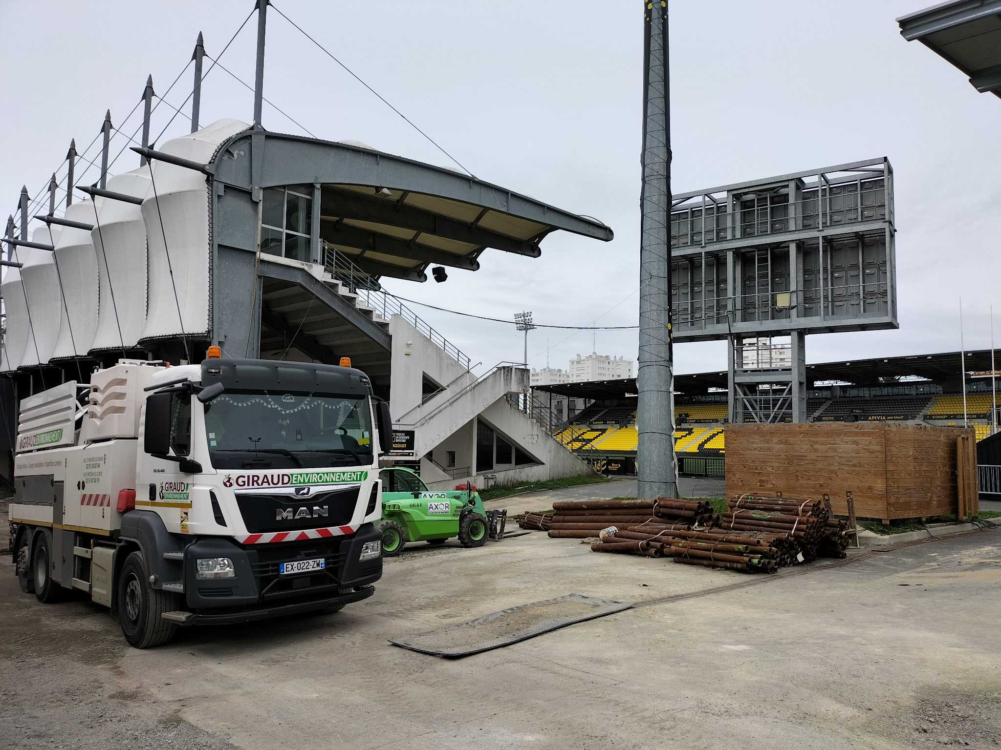 Pompage de boue de forage centre de la Rochelle