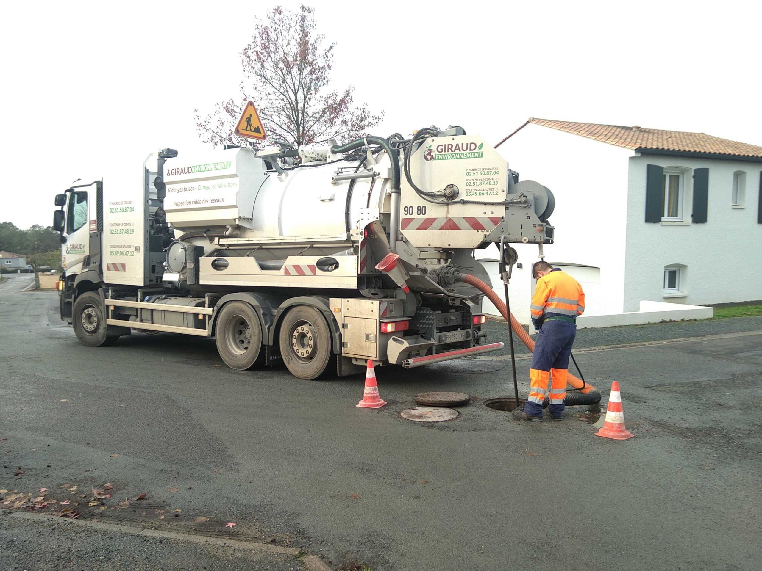 Hydrocurage réseau pluvial communal